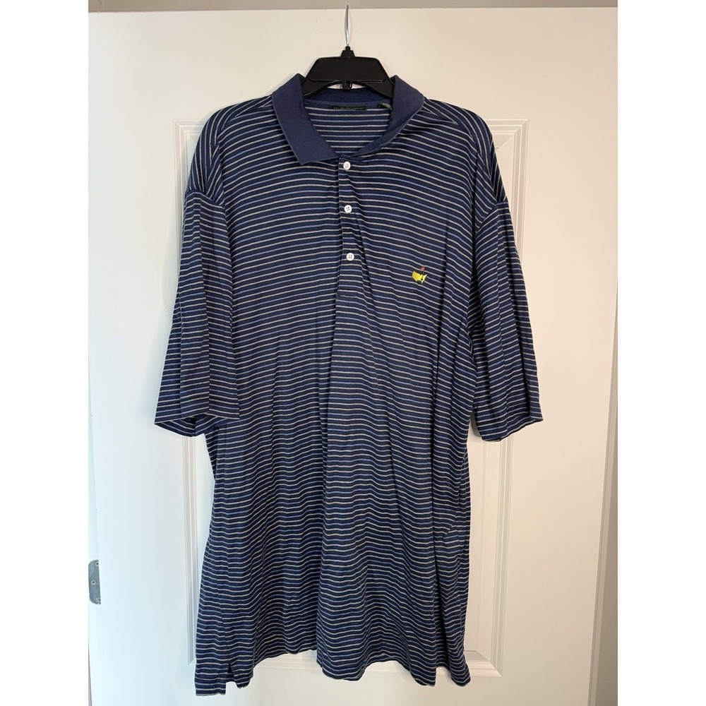 Amen Corner Masters Polo XXL Navy Striped Augusta National Shirt